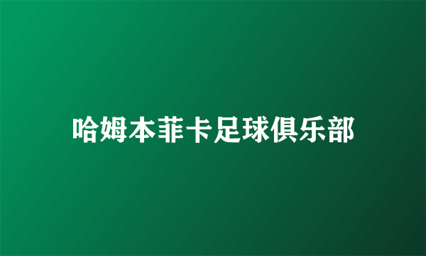 哈姆本菲卡足球俱乐部
