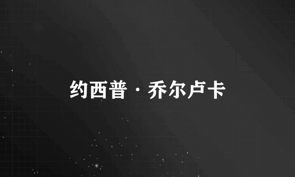约西普·乔尔卢卡