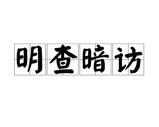 明查暗访