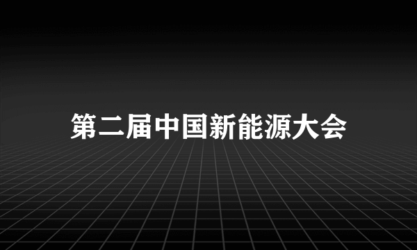 第二届中国新能源大会