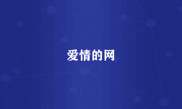 爱情的网