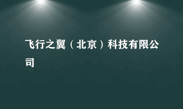 飞行之翼（北京）科技有限公司