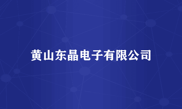 黄山东晶电子有限公司