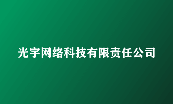 光宇网络科技有限责任公司