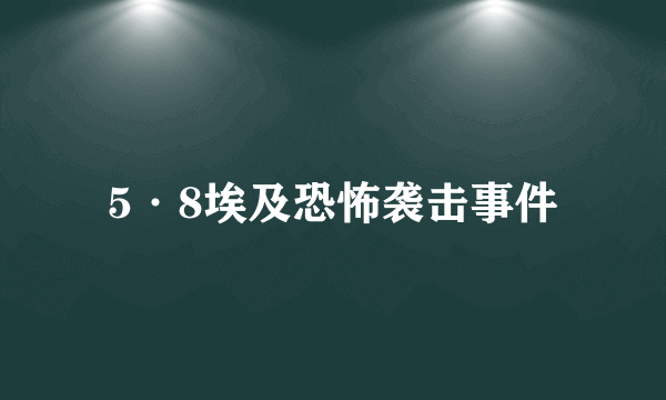 5·8埃及恐怖袭击事件
