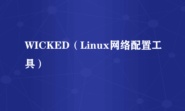 WICKED（Linux网络配置工具）