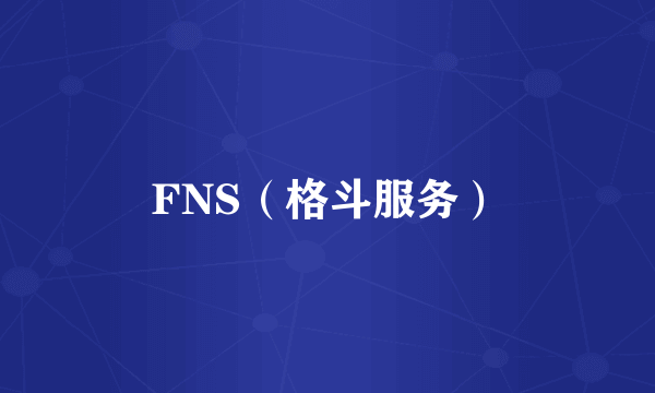 FNS（格斗服务）