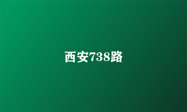 西安738路