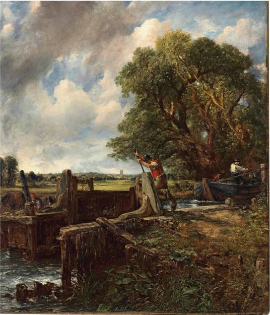 船闸（英国约翰·康斯太勃尔所画的油画）