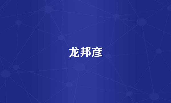 龙邦彦
