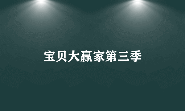 宝贝大赢家第三季
