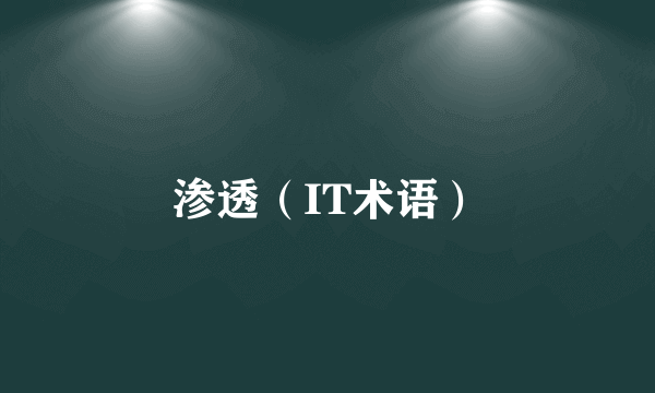 渗透（IT术语）