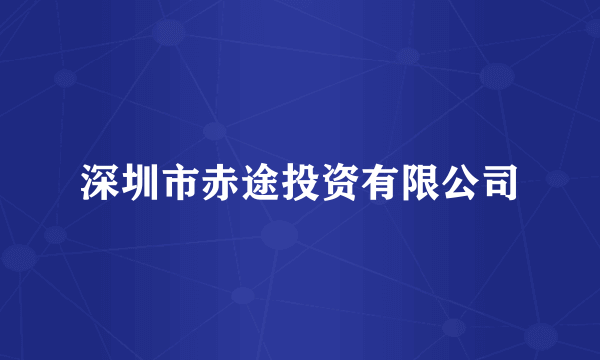 深圳市赤途投资有限公司