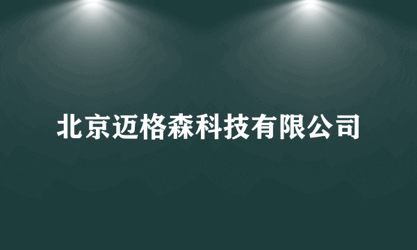 北京迈格森科技有限公司