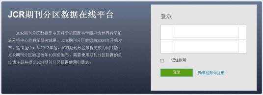 中科院JCR期刊分区