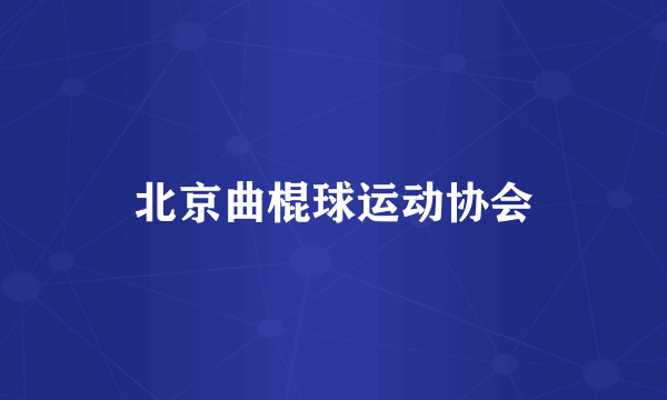 北京曲棍球运动协会