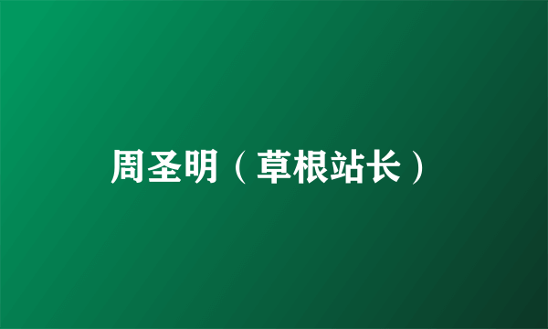 周圣明（草根站长）