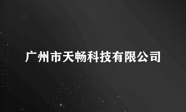 广州市天畅科技有限公司