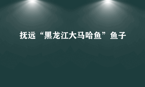 抚远“黑龙江大马哈鱼”鱼子