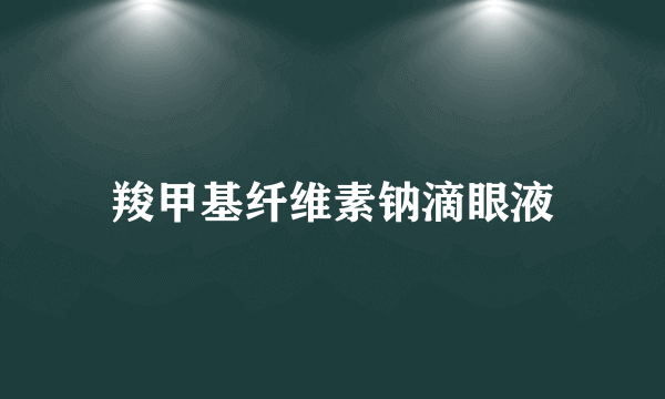 羧甲基纤维素钠滴眼液