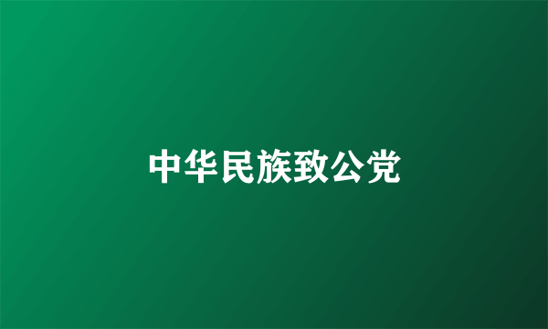 中华民族致公党