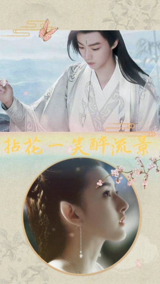 拈花一笑醉流景。