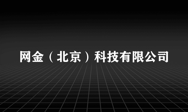 网金（北京）科技有限公司