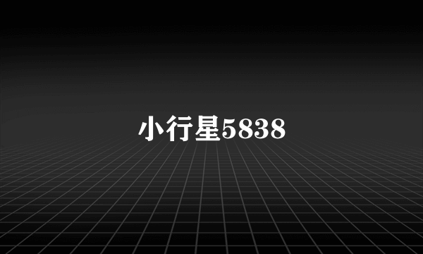 小行星5838