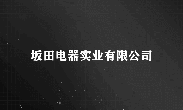 坂田电器实业有限公司